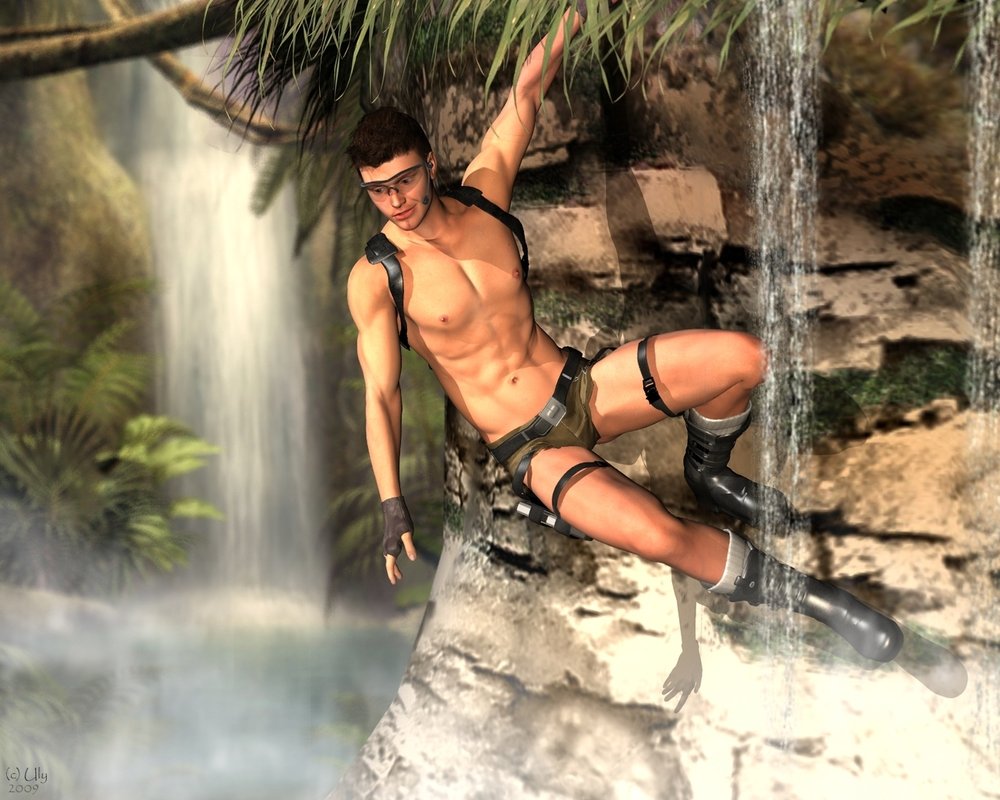 Lara Croft … as a guy
